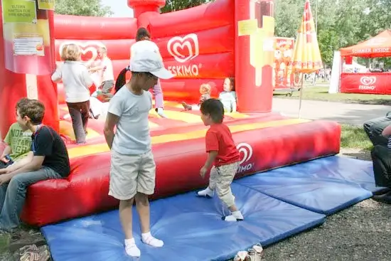 Mini Marathon For Kids and Other Fun Activities, bounce castle