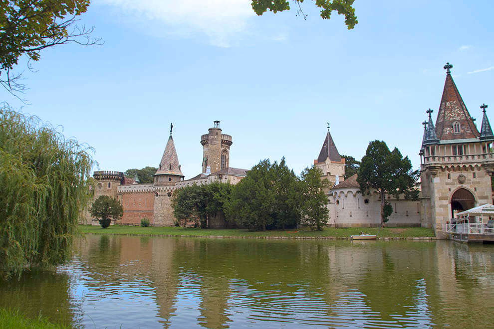 Exploring Laxenburg in Lower Austria, Laxenburg castle from across the lake