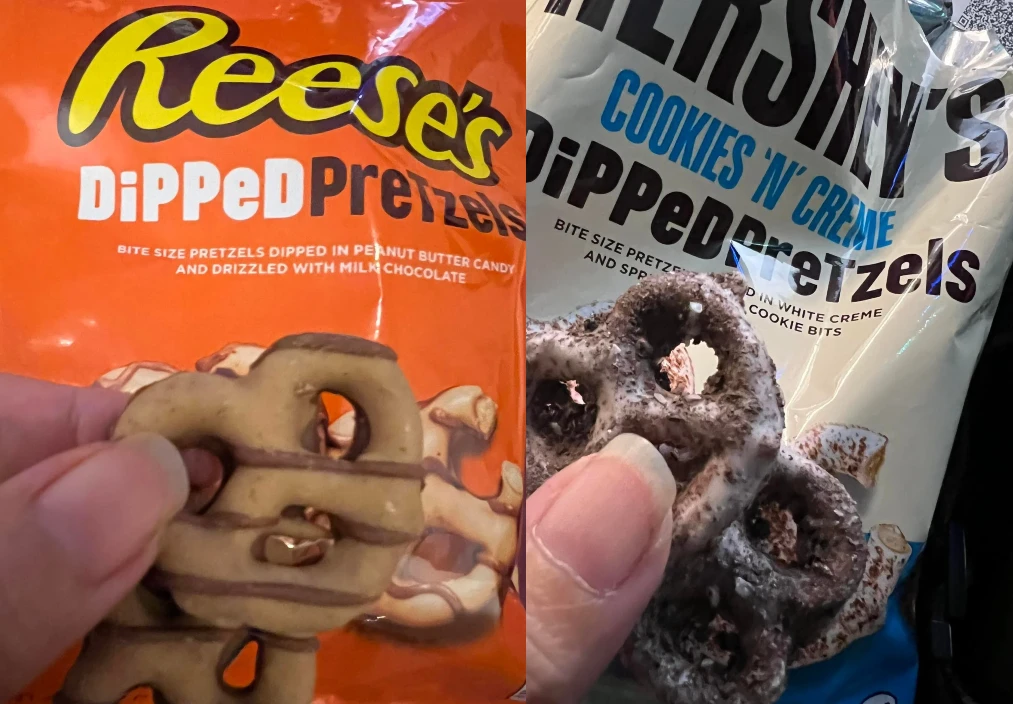 Reese’s and Hershey's Cookies 'n' Creme Dipped Pretzels  
