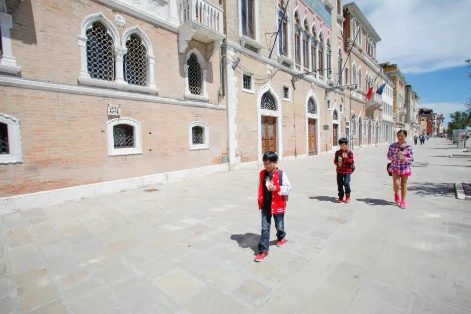 Exploring Venice With Kids, slush in Venice